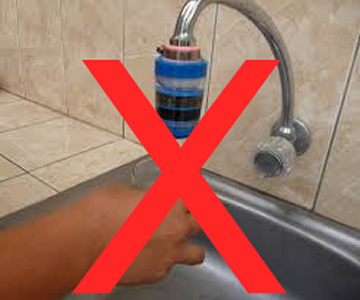 filtro de agua para caño malo
